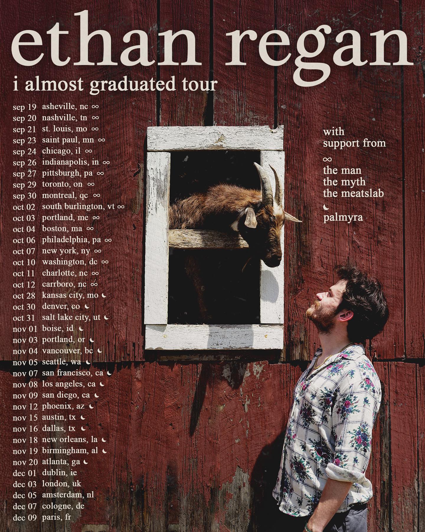 The Man The Myth The Meatslab i almost graduated tour Tour Poster 2026